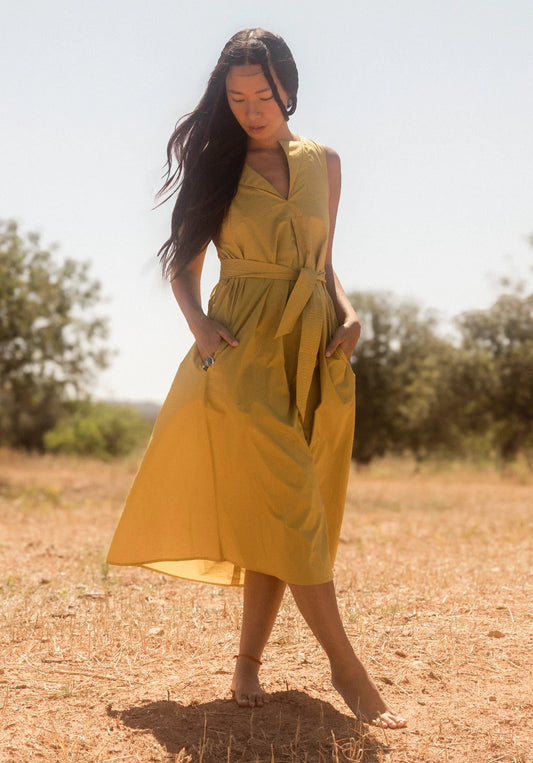 Poplin sleveless dress, Cathrine Hammel