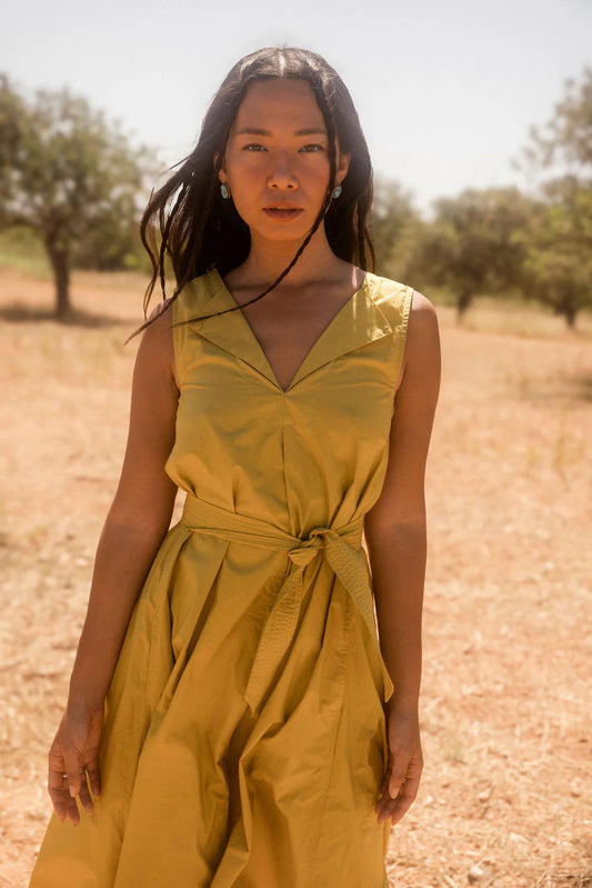 Poplin sleveless dress, Cathrine Hammel