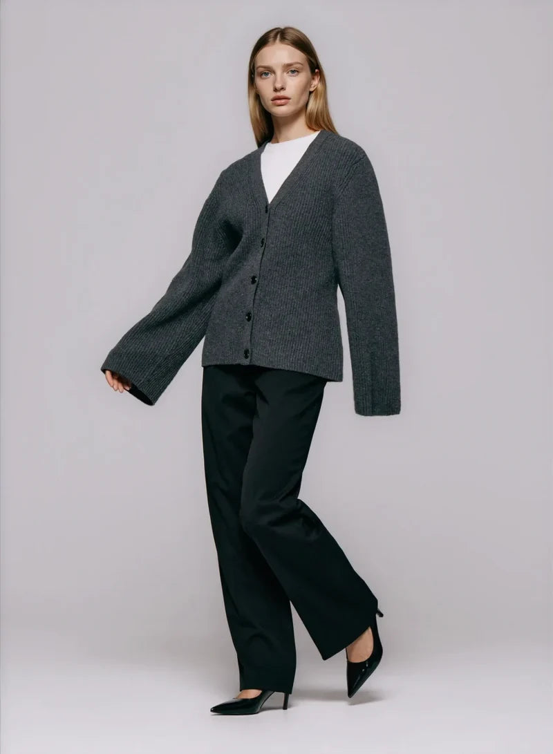 Ragna Cardigan Dark Grey