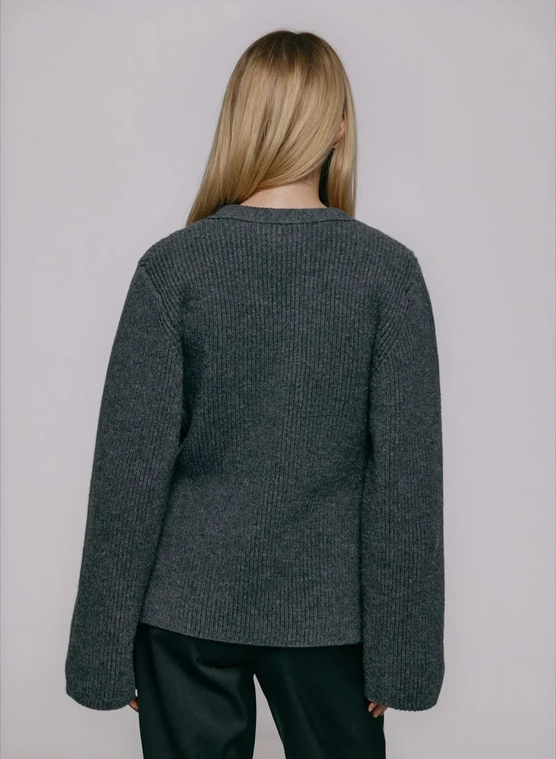 Ragna Cardigan Dark Grey